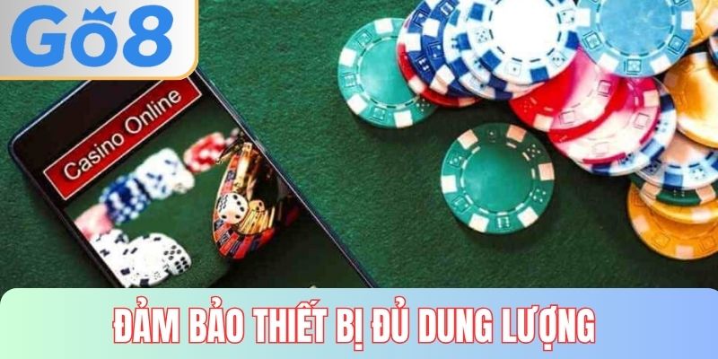 Đảm bảo thiết bị có đủ bộ nhớ khi cài đặt